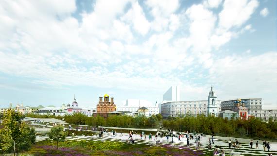 Какие растения посадят в парке "Зарядье"