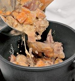 Курица с тыквой и грибами. Шаг 6