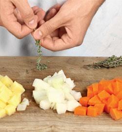 Гуляш с тыквой и индейкой. Шаг 1