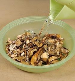 Курица с тыквой и грибами. Шаг 1