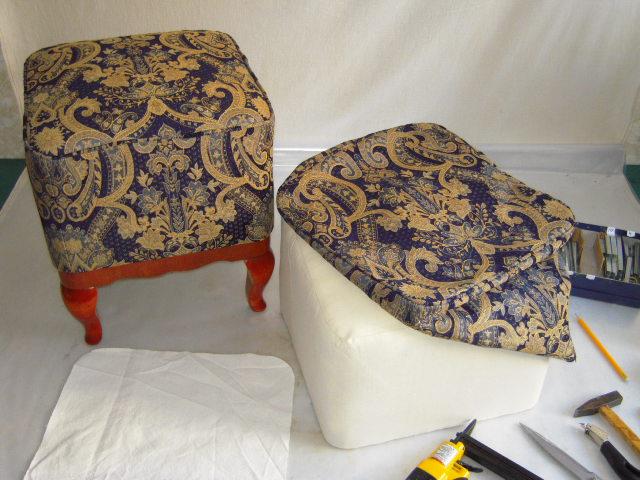 Мастер-класс по реставрации пуфика. Шаг 8 Мастер-класс по реставрации пуфика. Шаг 8