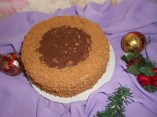 Медово-шоколадный торт 2