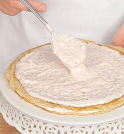 Блинный пирог с рыбным муссом. Шаг 5