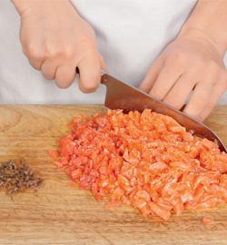 Блинный пирог с рыбным муссом. Шаг 1