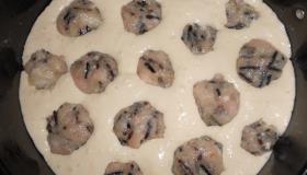 Пирог с куриными фрикадельками и рисом. Шаг 5