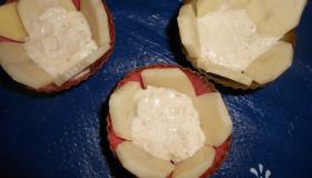 Картофельные корзиночки с киноа и сыром. Шаг 3