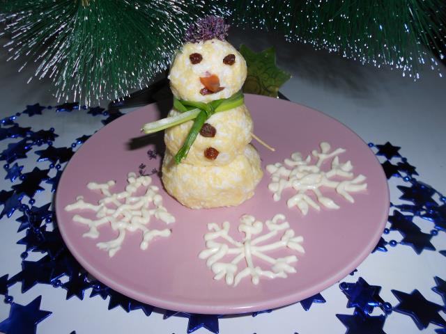 Сырная закуска "Снеговик" 