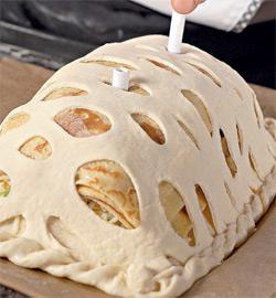 Кулебяка со сложной мясной начинкой. Шаг 4