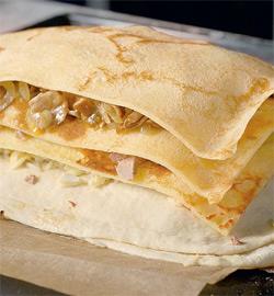 Кулебяка со сложной мясной начинкой. Шаг 3