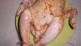 Курица, фаршированная тыквой. Шаг 4
