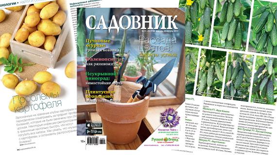 Журнал Садовник № 01–02 (138) январь–февраль 2017