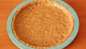 Постный пирог из овсяных хлопьев с малиной. Шаг 3