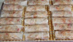 Пряный рис с креветками в рисовой бумаге. Шаг 5