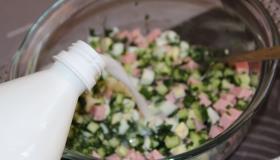 Окрошка на тане. Шаг 4