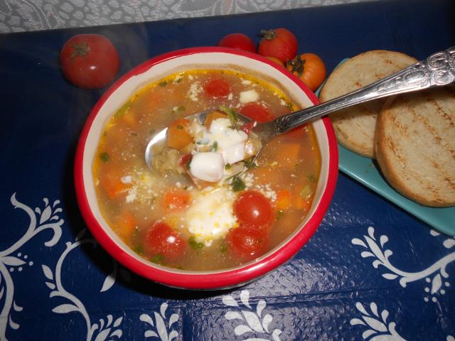 Чечевичный суп со шпинатом 2