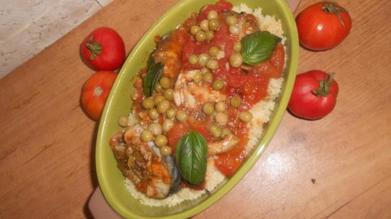 Рыба по -мароккански с кускусом