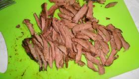 Теплый салат с утиной грудкой. Шаг 3