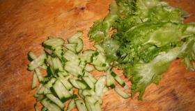 Теплый салат с утиной грудкой. Шаг 2