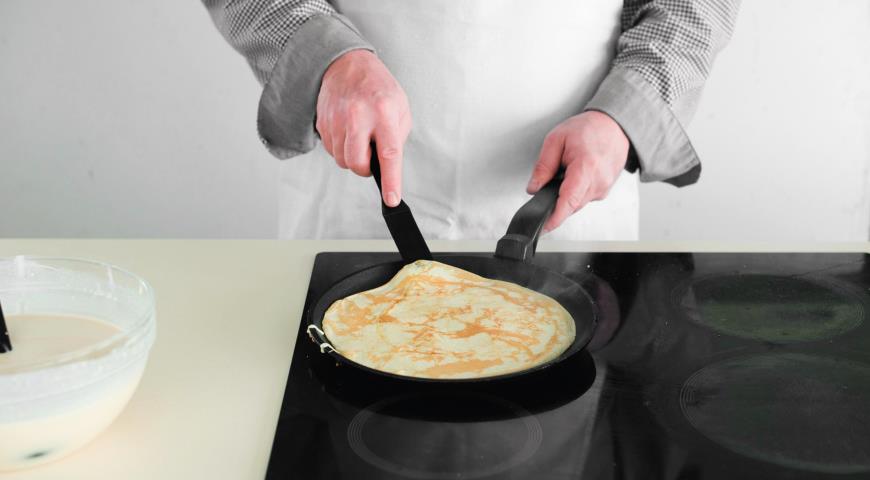 Блины  на кислом молоке. Шаг 5