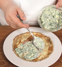 Блинный пирог закусочный. Шаг 5