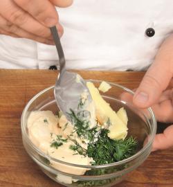 Блинный пирог закусочный. Шаг 3