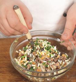 Блинный пирог закусочный. Шаг 2