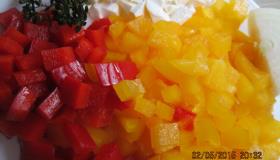 Корзиночки-перевертыши из овощей с фетой. Шаг 1