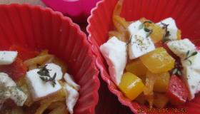 Корзиночки-перевертыши из овощей с фетой. Шаг 2