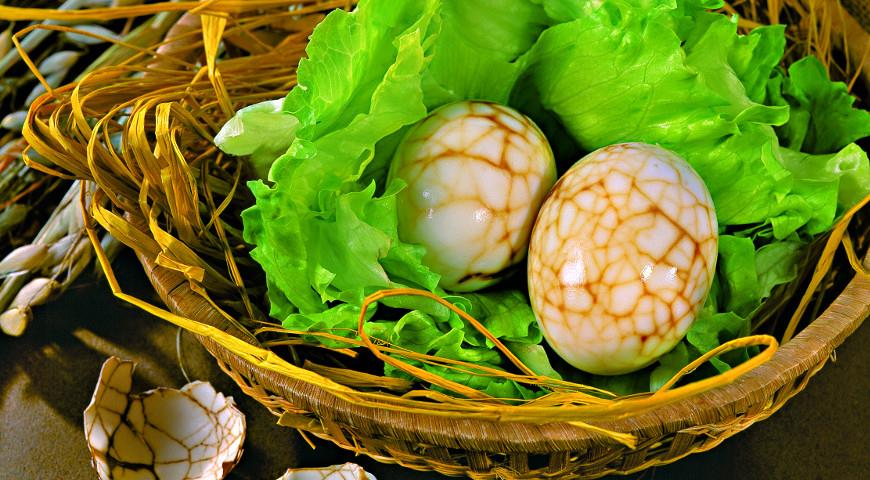 Яйца мраморные