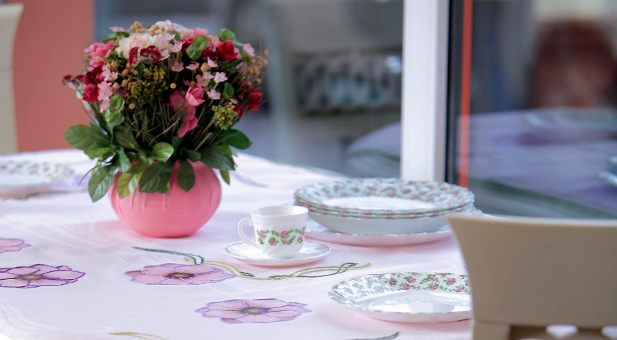 Скатерть цветочная поляна