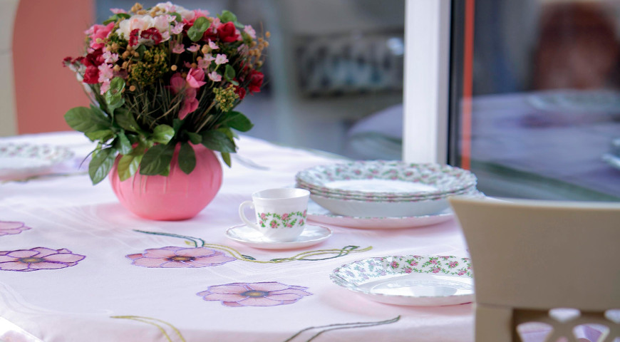 Скатерть цветочная поляна