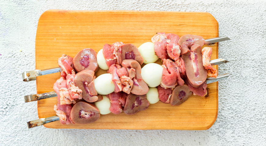 Шашлык из баранины с баклажанами . Шаг 1