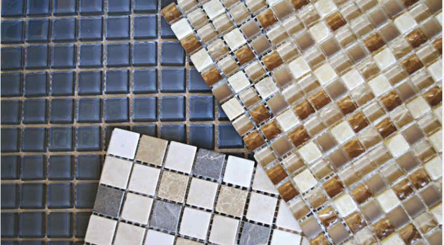 Как клеить мозаичную плитку на сетке на гипсокартон