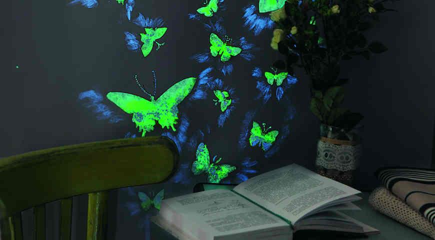 светящиеся бабочки