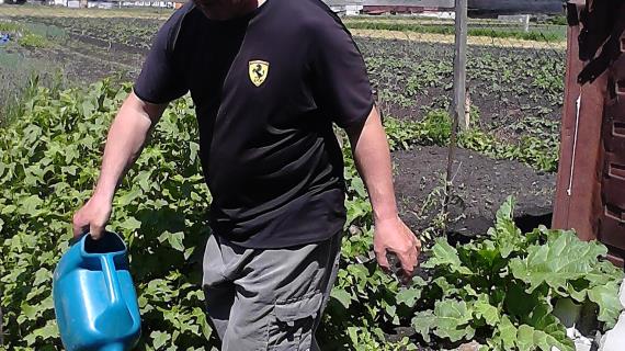 Полив-отличная зарядка для меня и прилив бодрости для моих овощей!