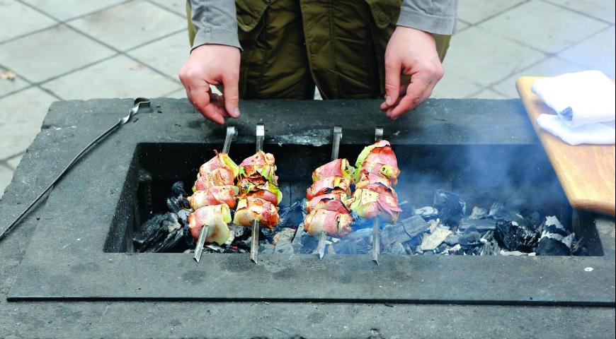 Шашлычки из курицы с луком-пореем. Шаг 5