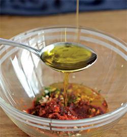 Пикантный салат из баклажанов и нута. Шаг 2