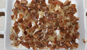 Запеканка с грибами и картофелем. Шаг 5