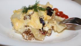 Запеканка с грибами и картофелем. Шаг 9