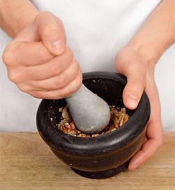 Пхали из белой фасоли. Шаг 2