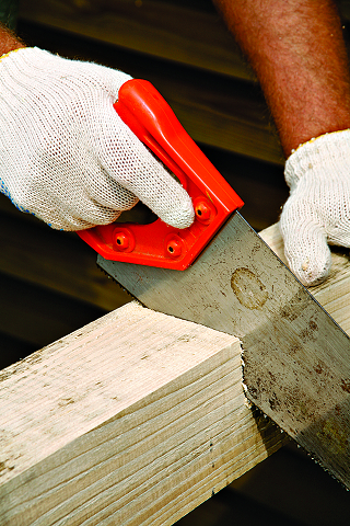 Садовая дорожка из дерева и гравия. Шаг 6