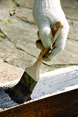 Садовая дорожка из дерева и гравия. Шаг 7