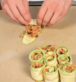 Рулеты из кабачков. Шаг 6