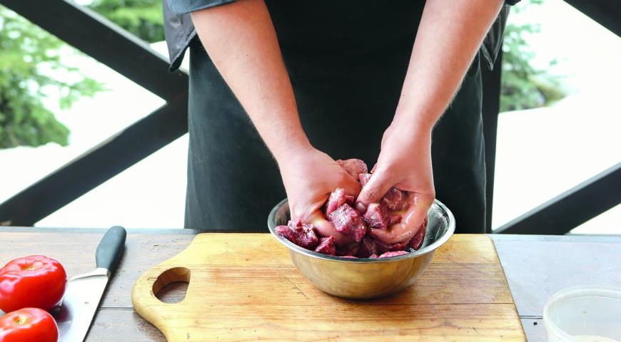 Самый быстрый шашлык из говядины. Шаг 3