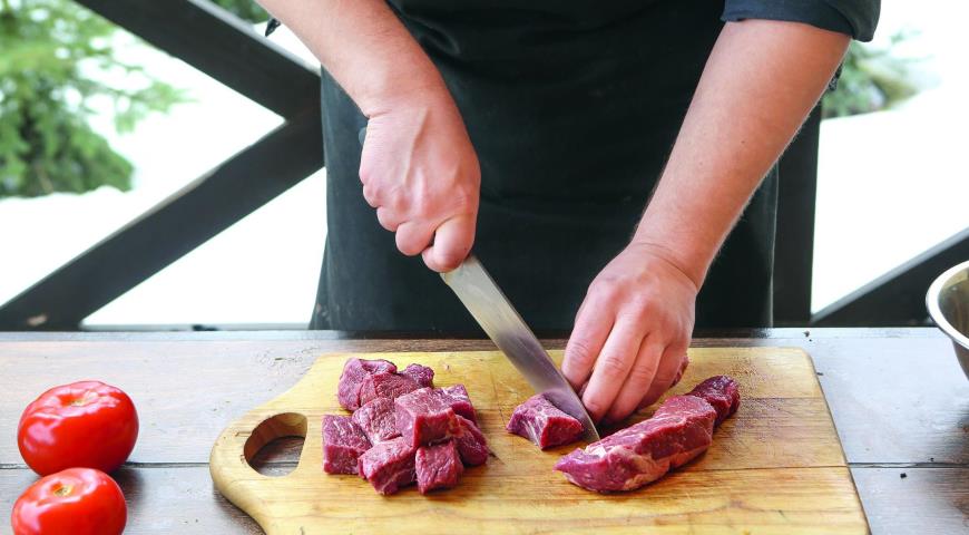 Самый быстрый шашлык из говядины. Шаг 2