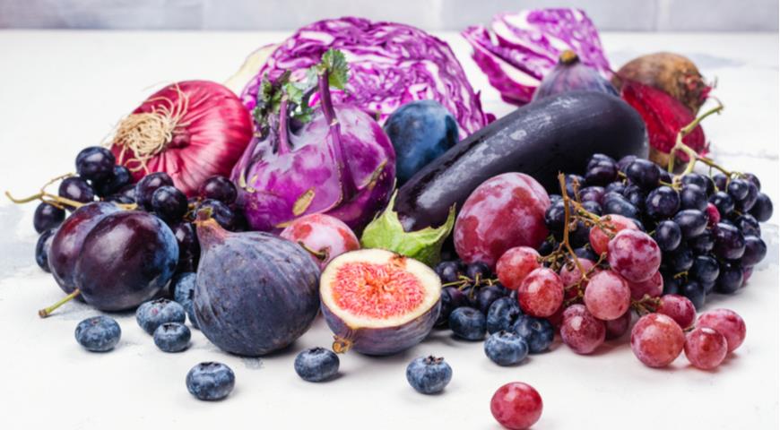 антоцианы, фиолетовые овощи и фрукты