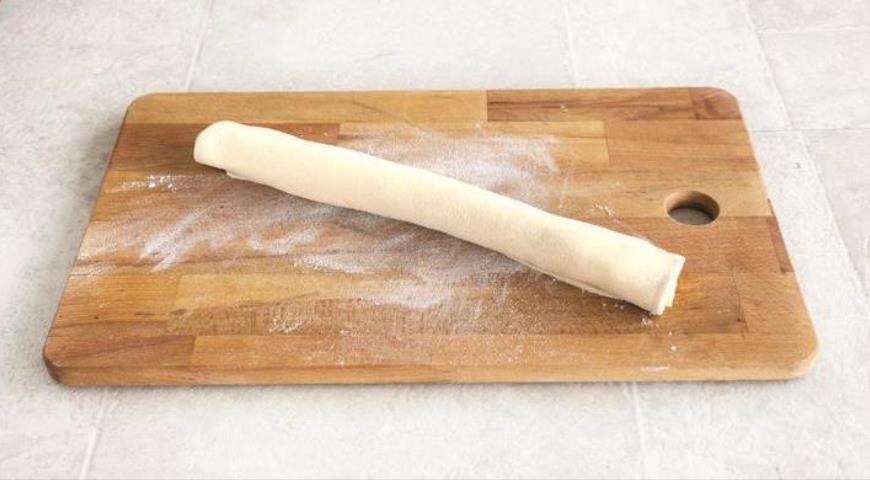 Быстрый рецепт - косички с шоколадной пастой. Шаг 3 Быстрый рецепт - косички с шоколадной пастой. Шаг 3