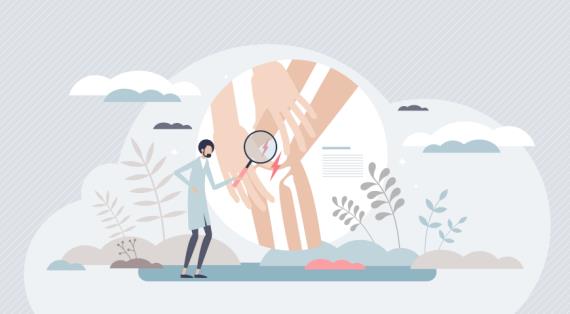 Суставная боль в колене, диагностика у врача